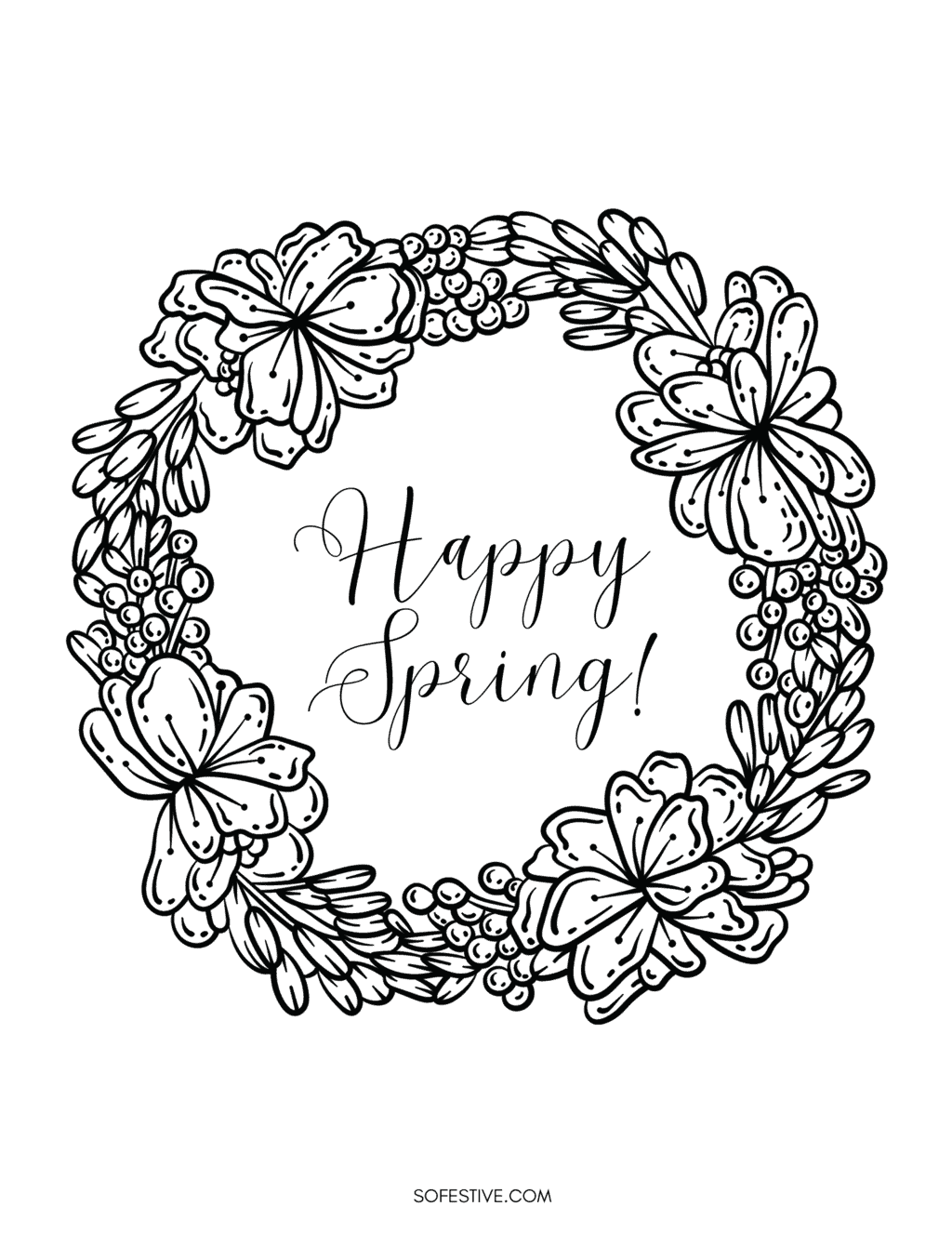 Free spring coloring pages updated