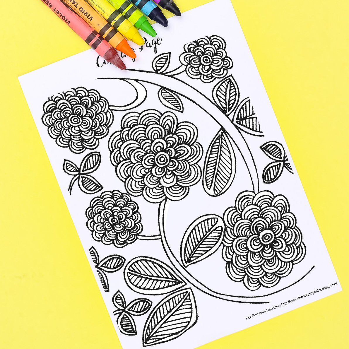 Free spring coloring pages for adults