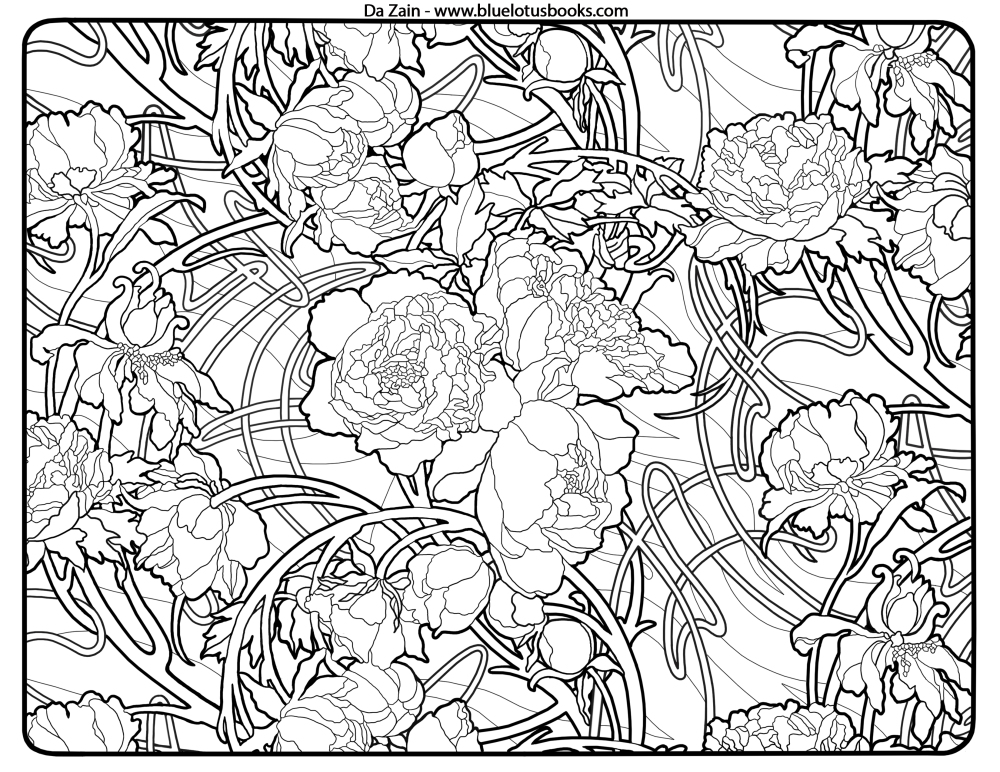 Alfons mucha art nouveau free adult coloring pages â adult coloring worldwide