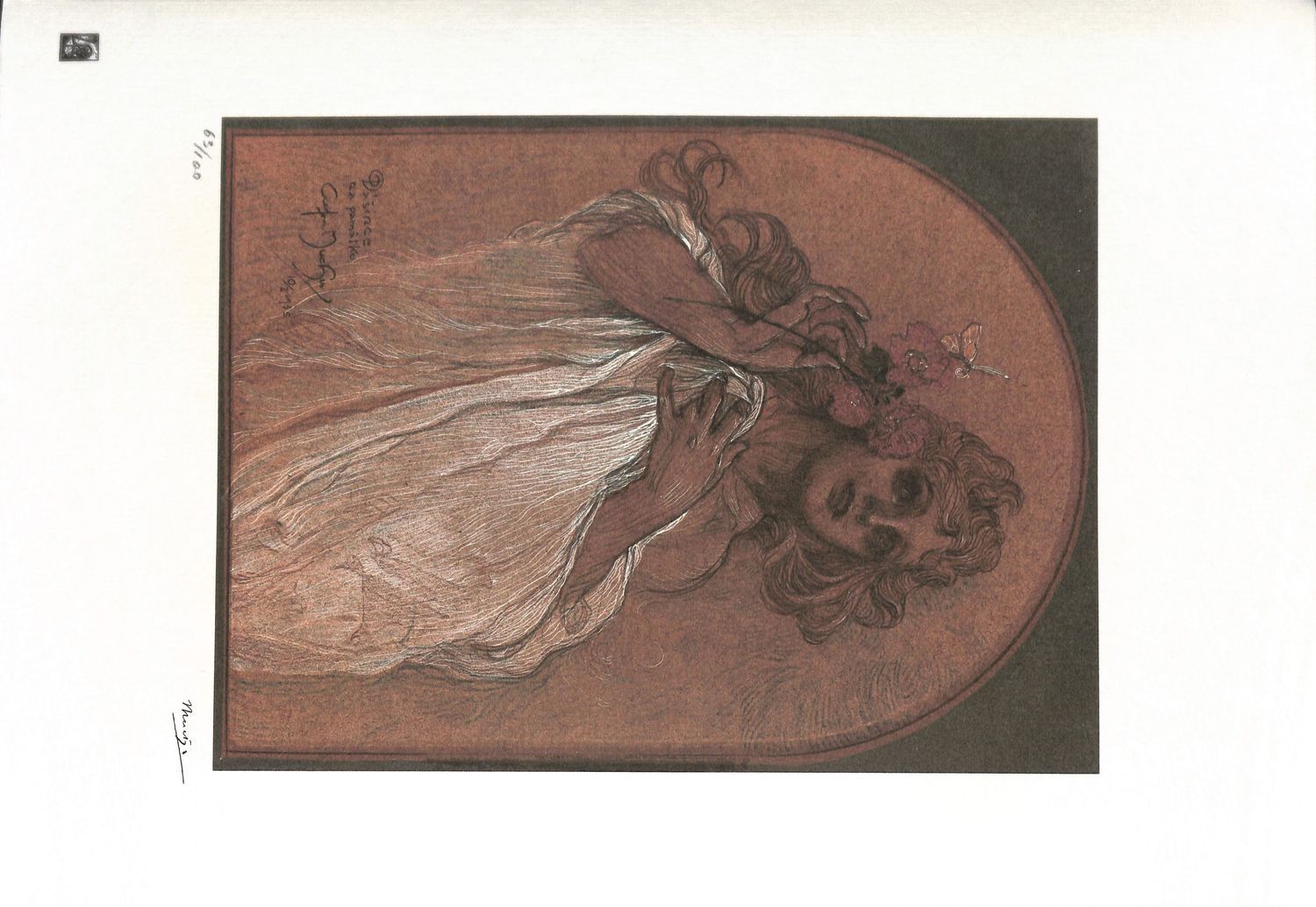 Alphonse mucha after allegory of spring photolithogrâ