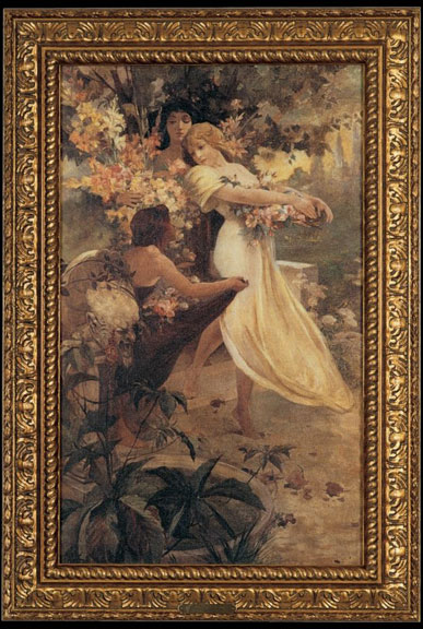 Spirit of spring by alphonse mucha