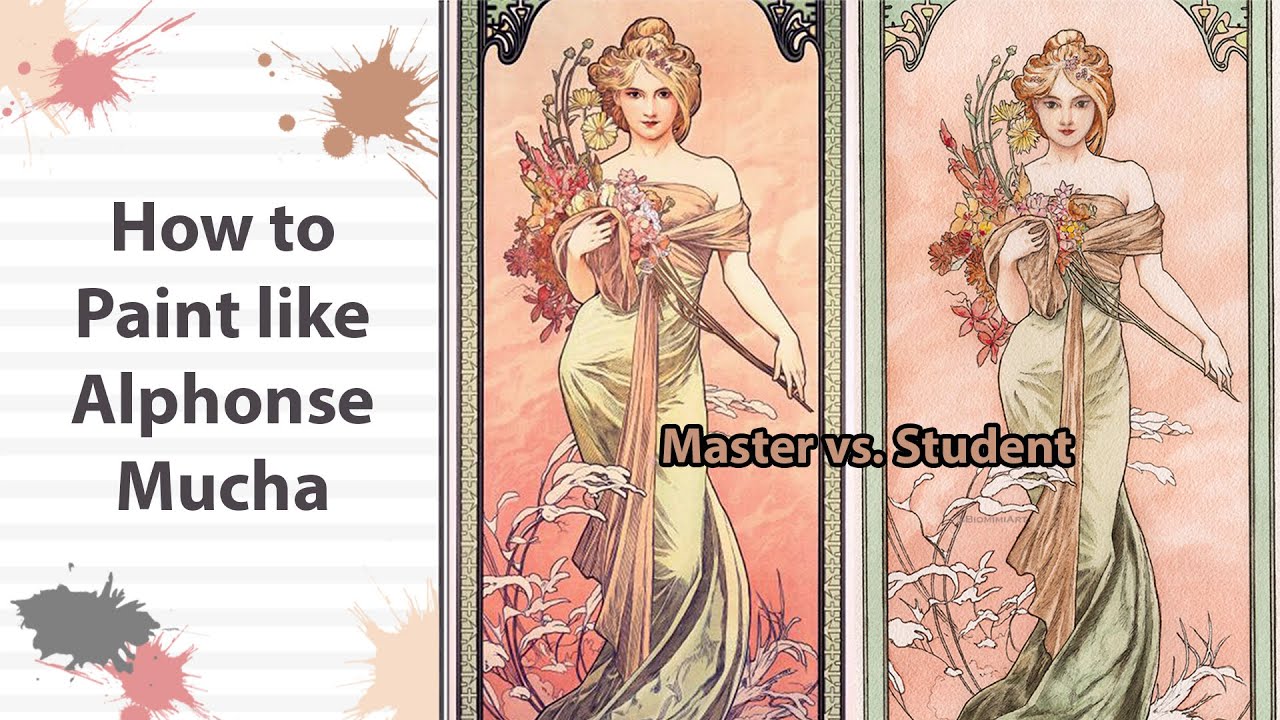 How to paint like alphonse mucha mastercopy artnouveau