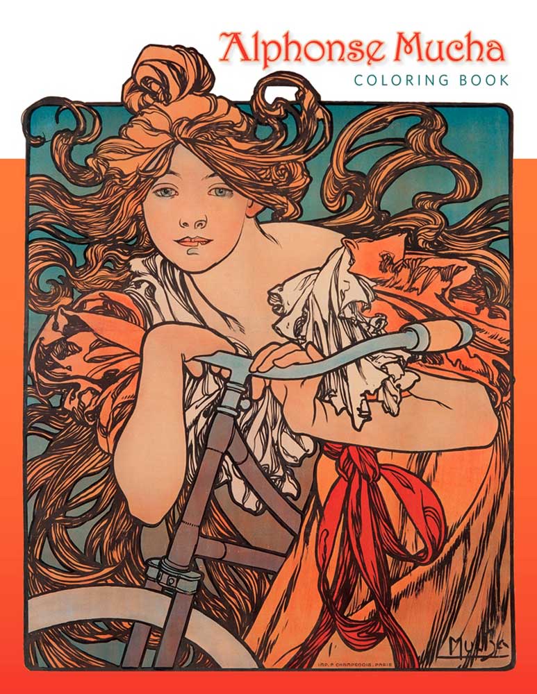 Buy coloring book alphonse mucha