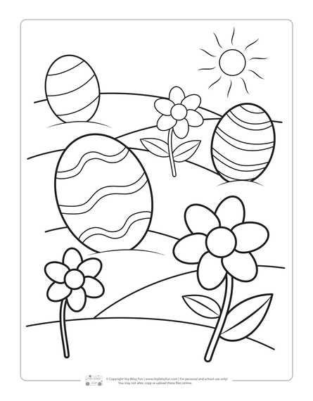 Printable easter coloring pages for kids