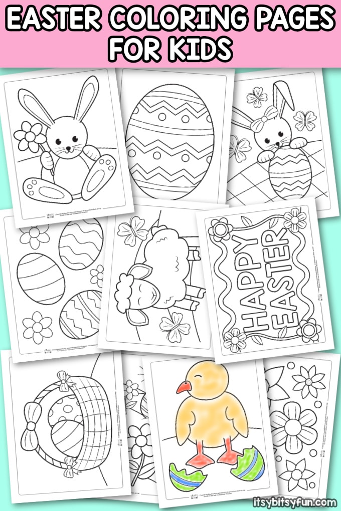 Printable easter coloring pages for kids