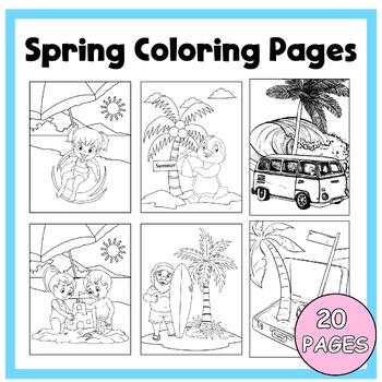 Printable summer coloring pages end of the year coloring pages