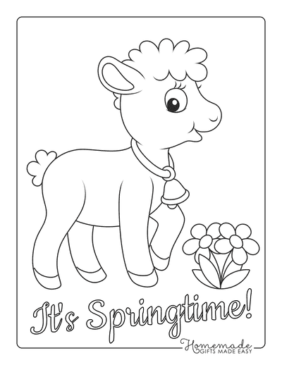 Free printable spring coloring pages for kids adults