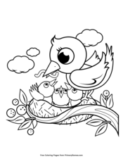 Spring coloring pages â free printable pdf from