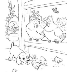 Farm animal coloring pages printable for free download