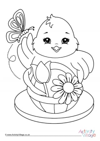 Spring louring pages for kids