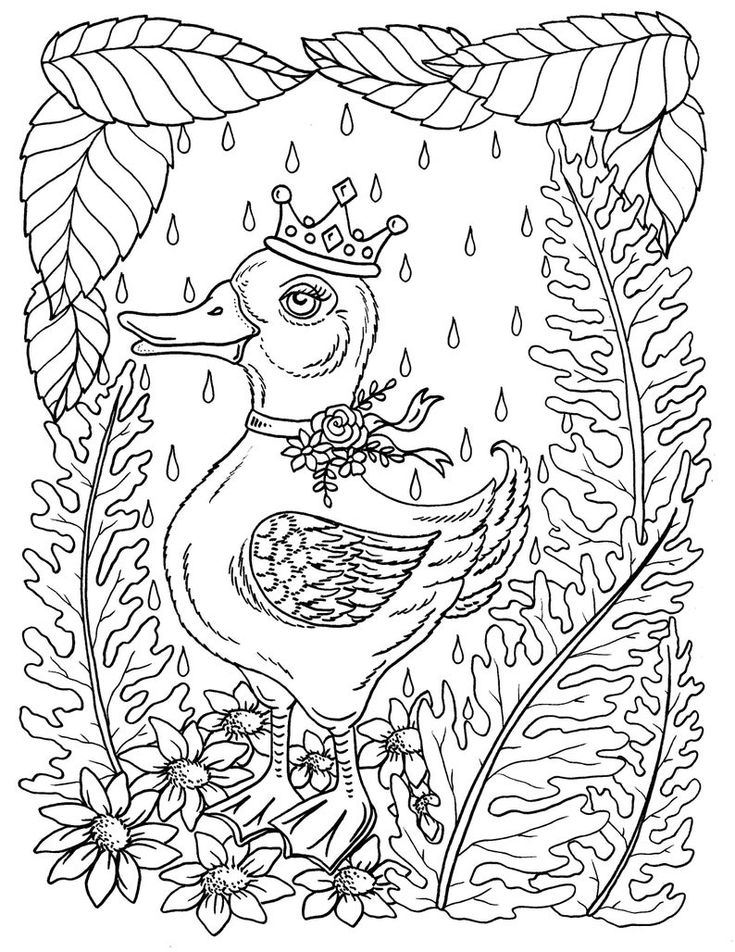 Digital download spring animals to color instant download