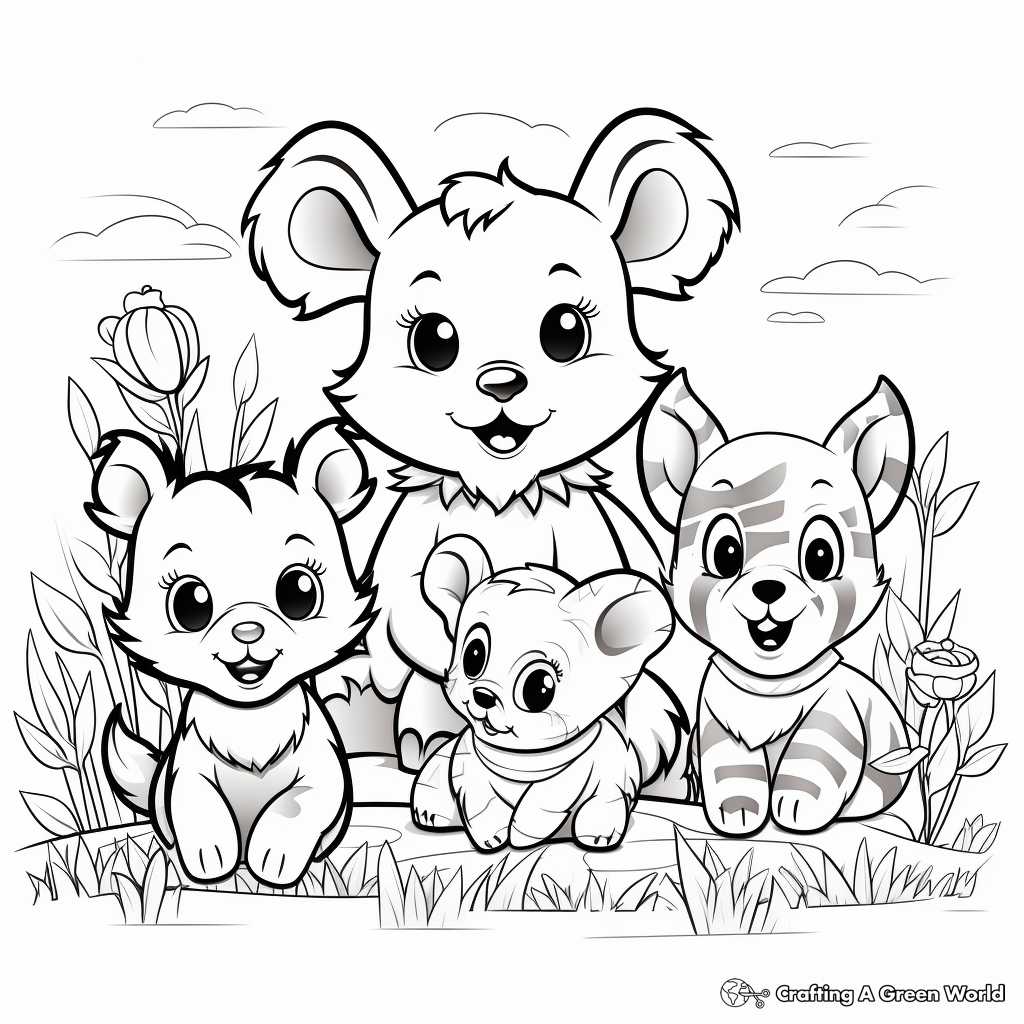 Spring preschool coloring pages