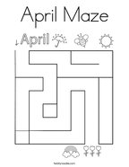 April coloring pages