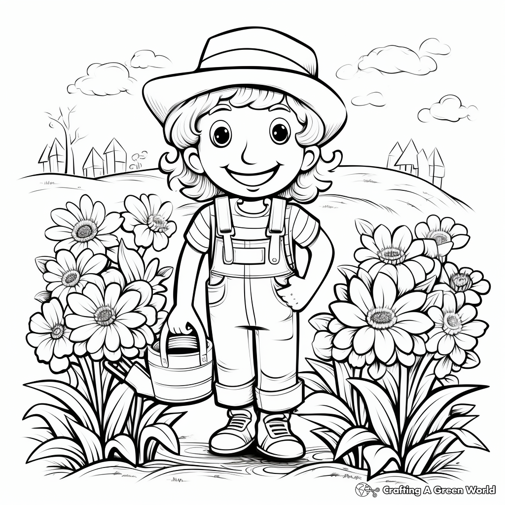 April coloring pages