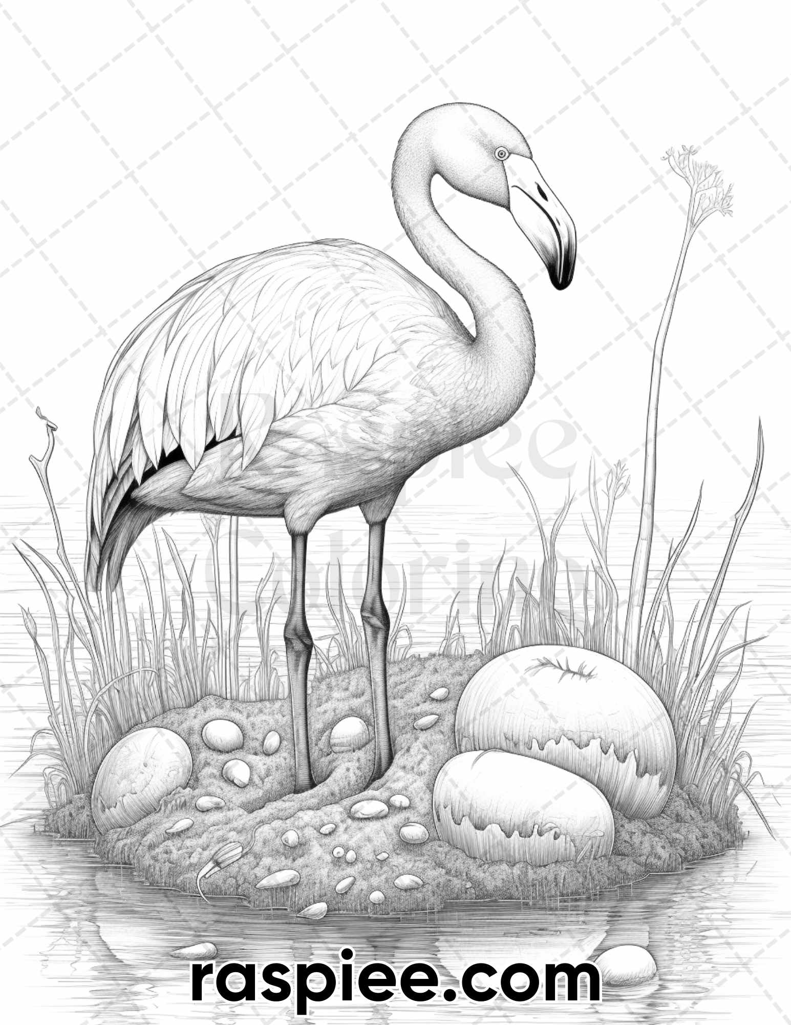 Spring birds grayscale adult coloring pages printable pdf instant â coloring
