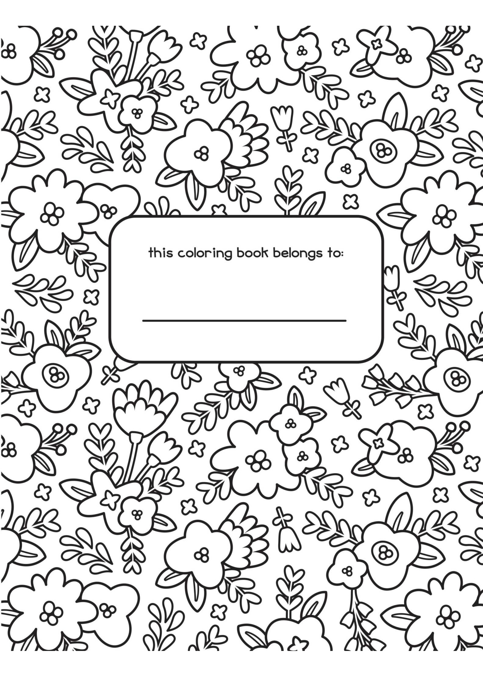 Spring coloring book