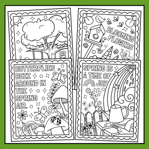 Spring coloring pages spring coloring sheets spring break coloring pages made by teachers
