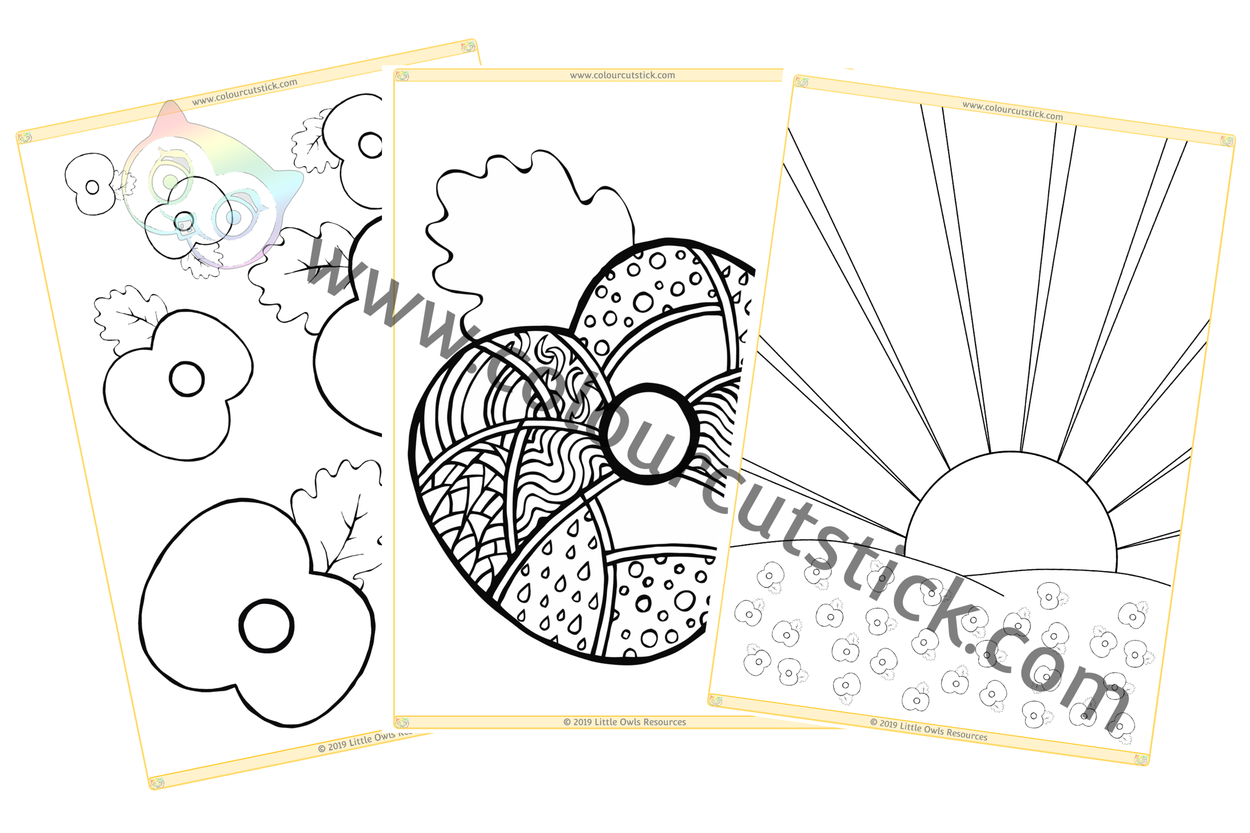 Free remembrance day colouring pages