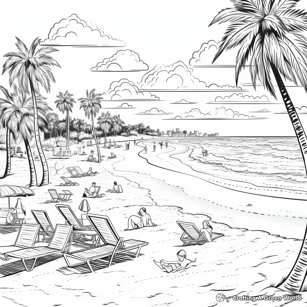 Spring break coloring pages