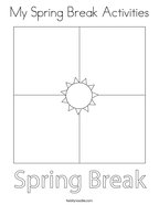 Spring coloring pages