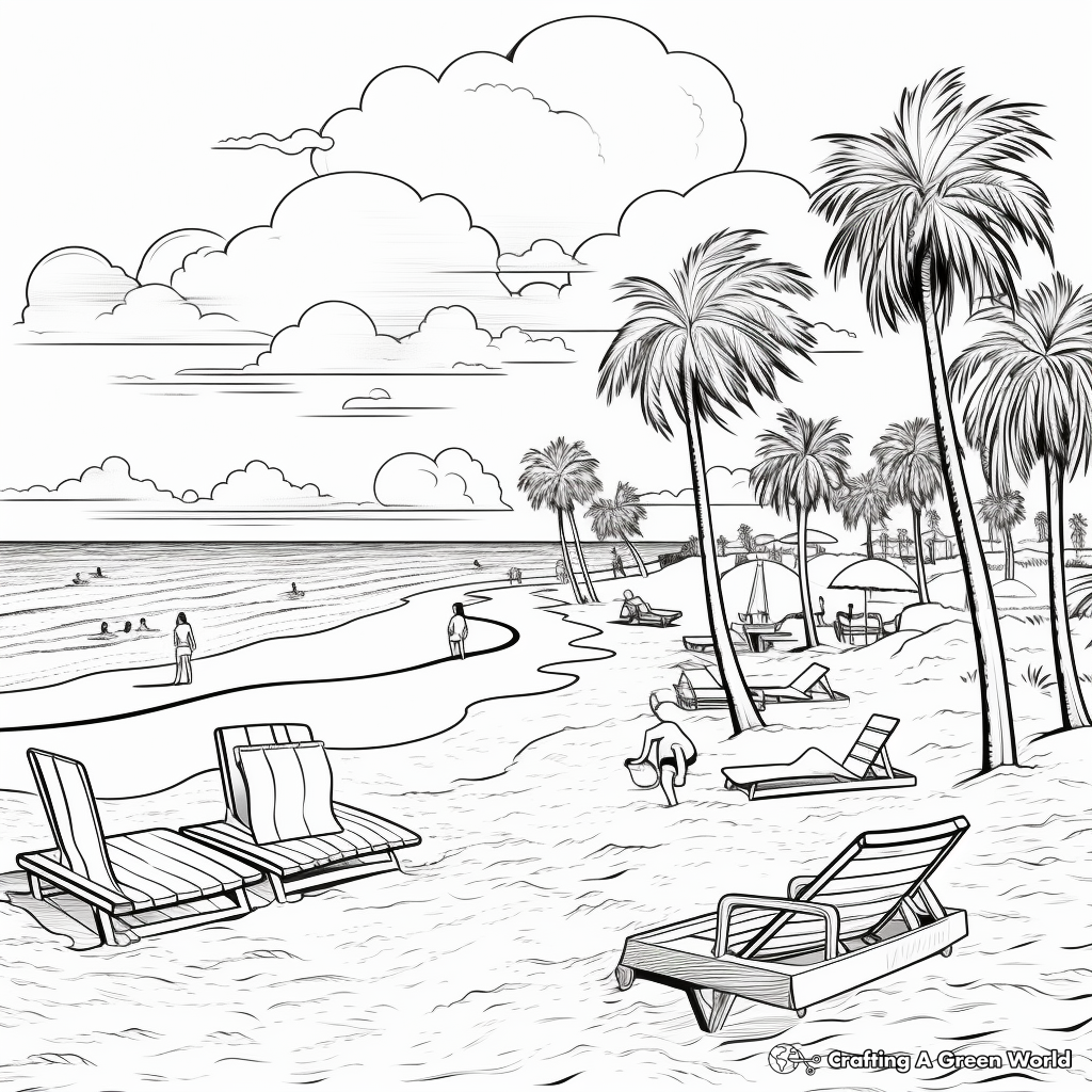 Spring break coloring pages