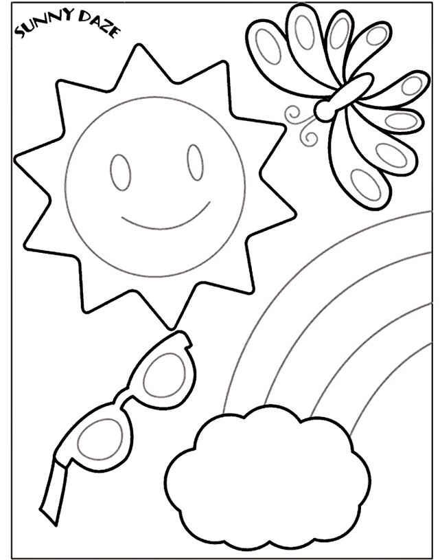 Sunny daze on crayola spring coloring pages crayola coloring pages summer coloring sheets