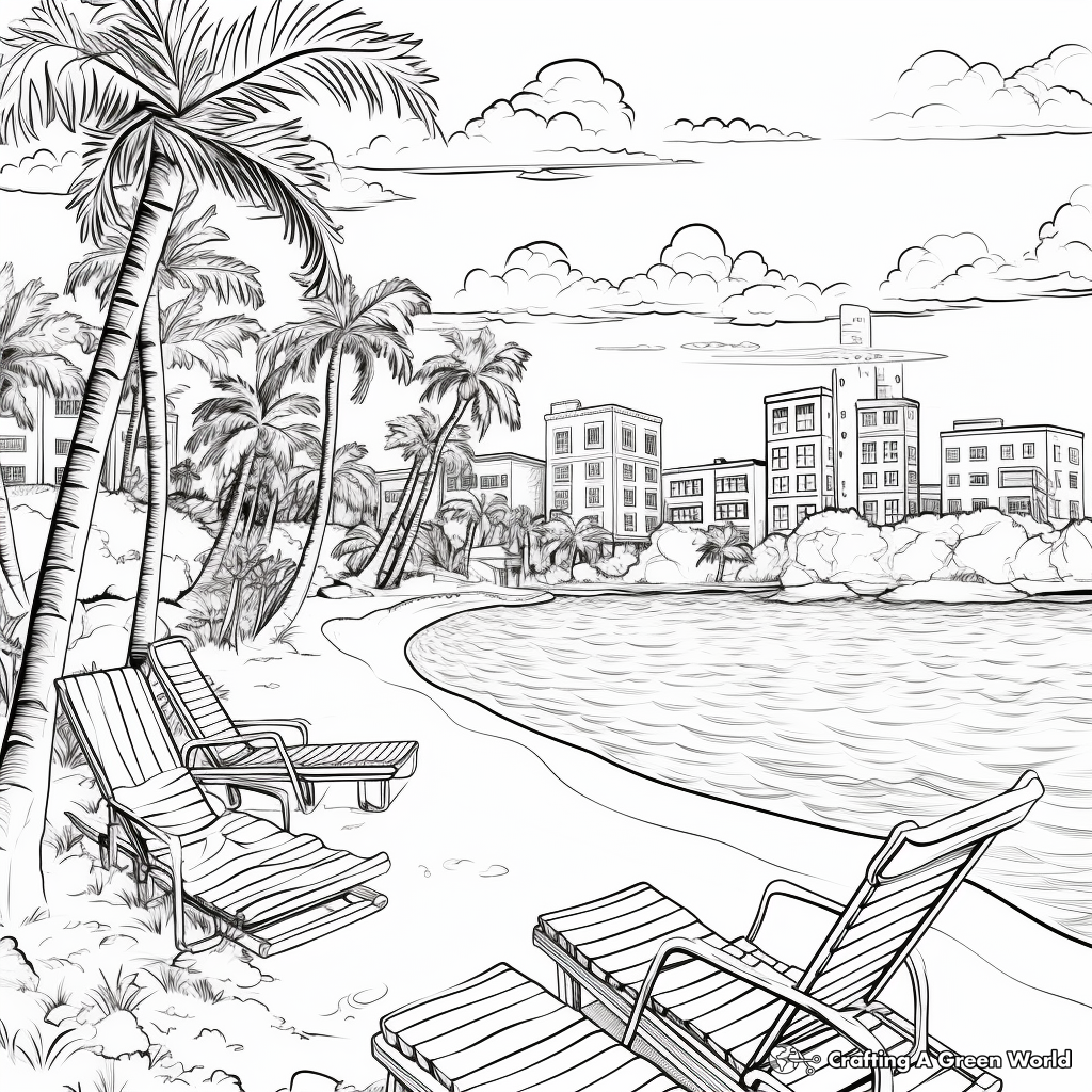Spring break coloring pages
