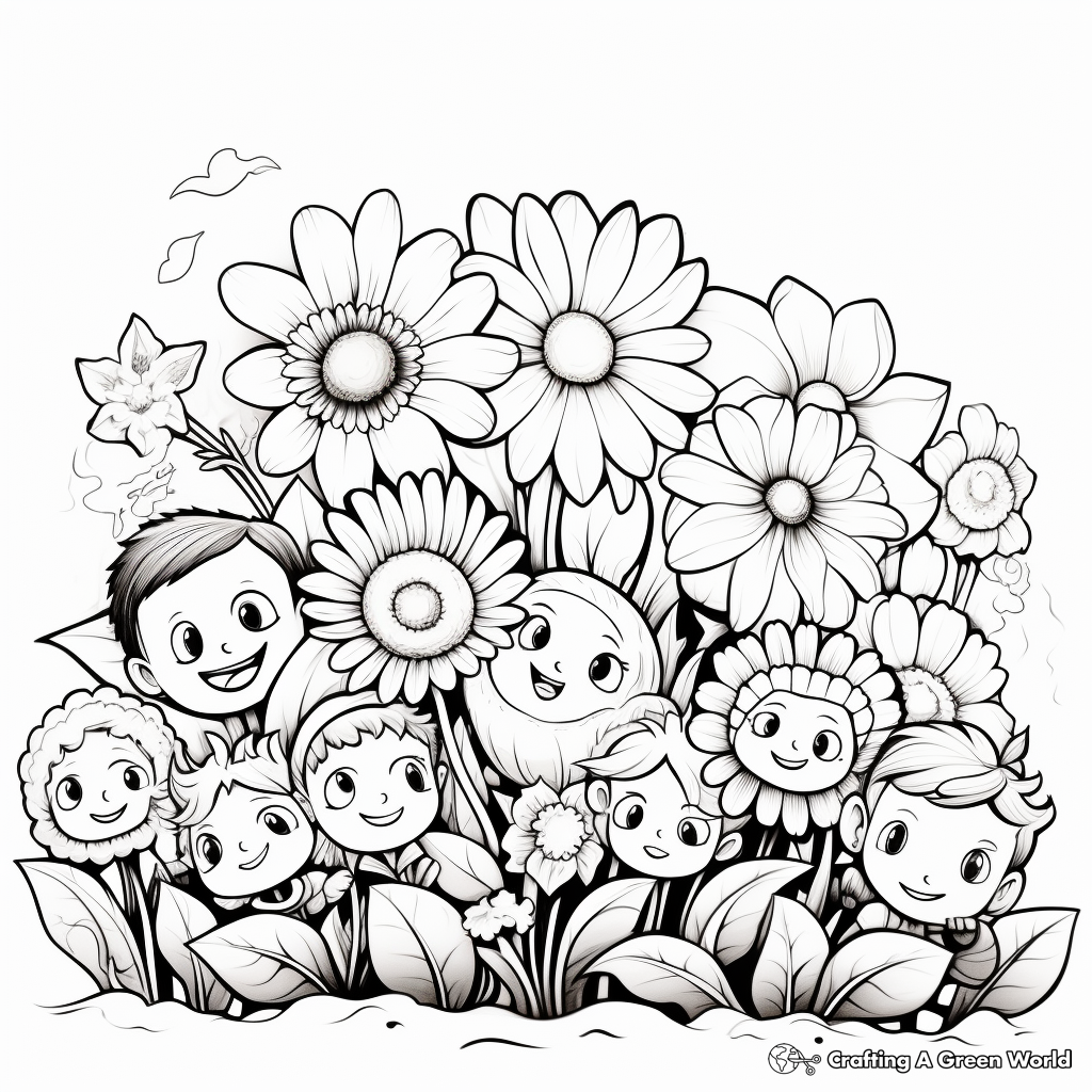 Spring break coloring pages