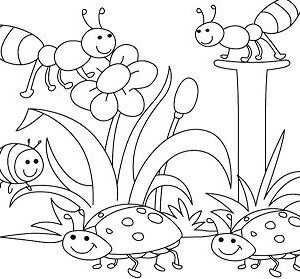 Spring coloring pages printable for free download