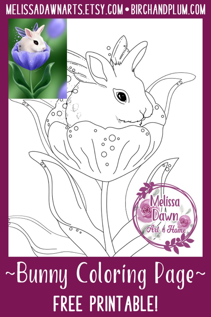 Bunny coloring pages