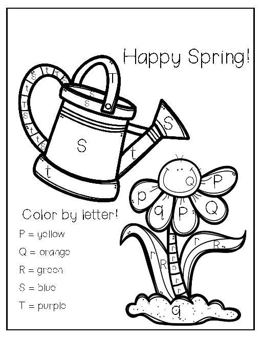 Color by letters coloring pag