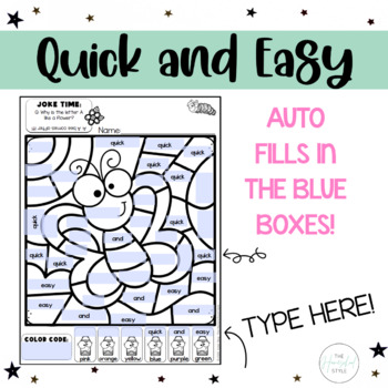 Spring color by letter recognition practice worksheets editable coloring pages made by teachers