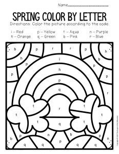 Color by lowercase letter spring preschool worksheets spring worksheets preschool preschool worksheets kindergarten colors