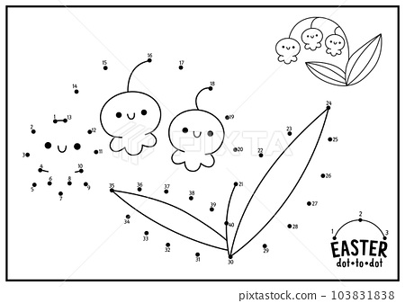 Vector easter dot