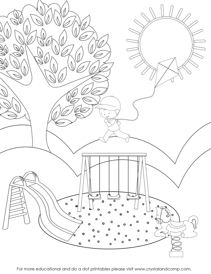 Preschool do a dot printables spring