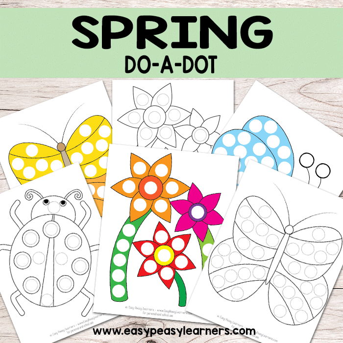 Spring do a dot printables