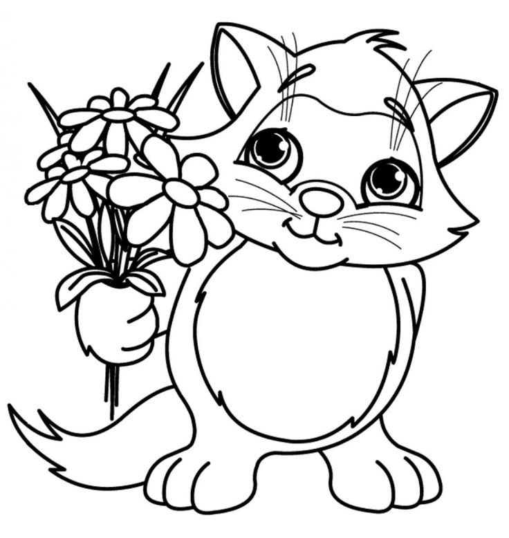 Free printable flower coloring pages for kids