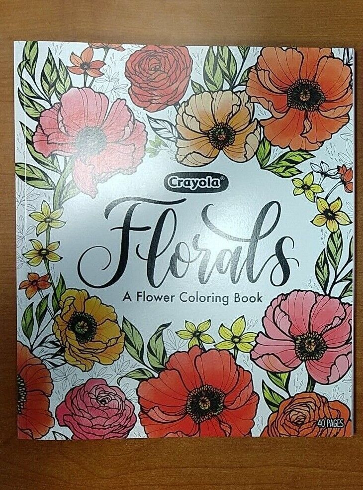 Crayola florals a flower coloring book pages each eb