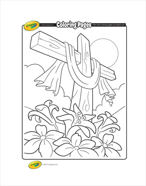 Easter colouring page