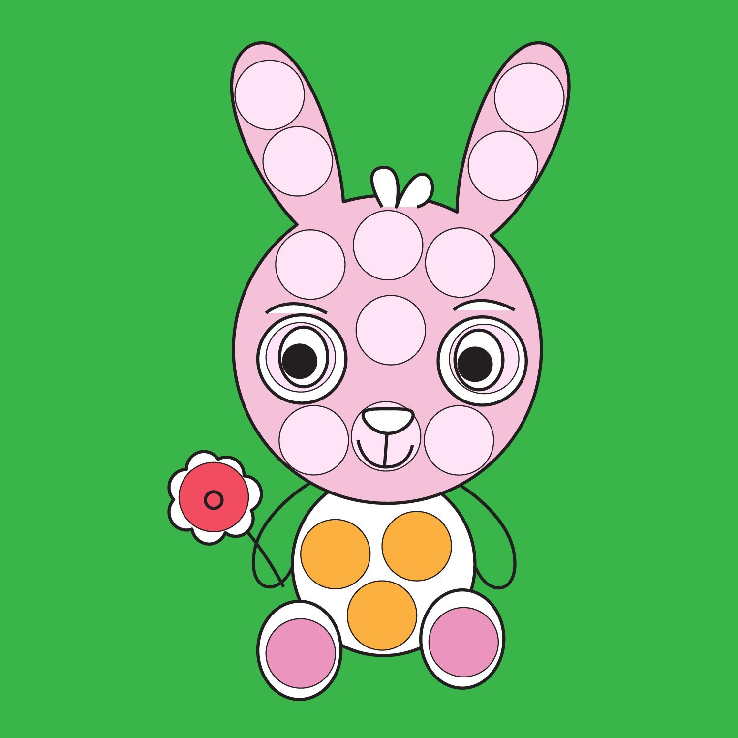 Spring do a dot marker preschool coloring pages