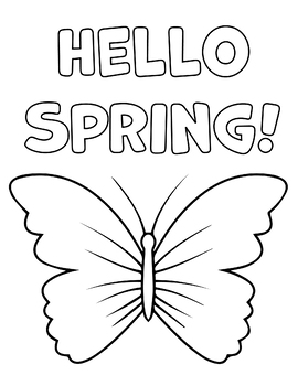Spring easter coloring pages fun easy free time activity tpt