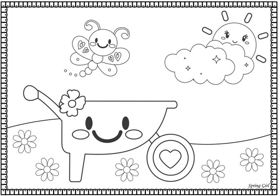 Spring coloring bookpages for kids spring activities and worksheets for preschools printables sheets