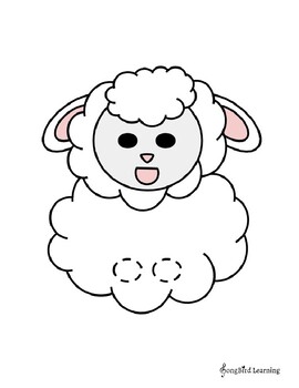 Lamb and sheep finger puppets craft