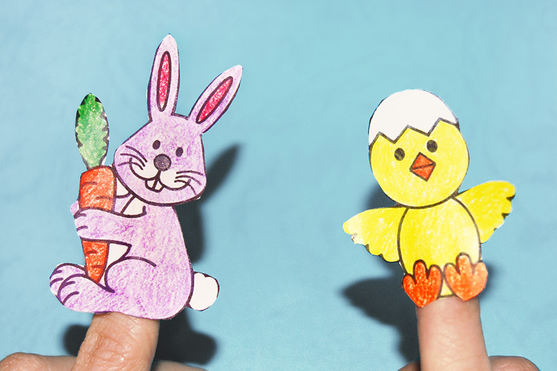 Easter finger puppets kids crafts fun craft ideas