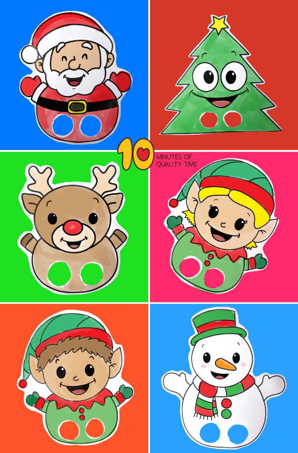 Printable finger puppets for christmas â minutes of quality time