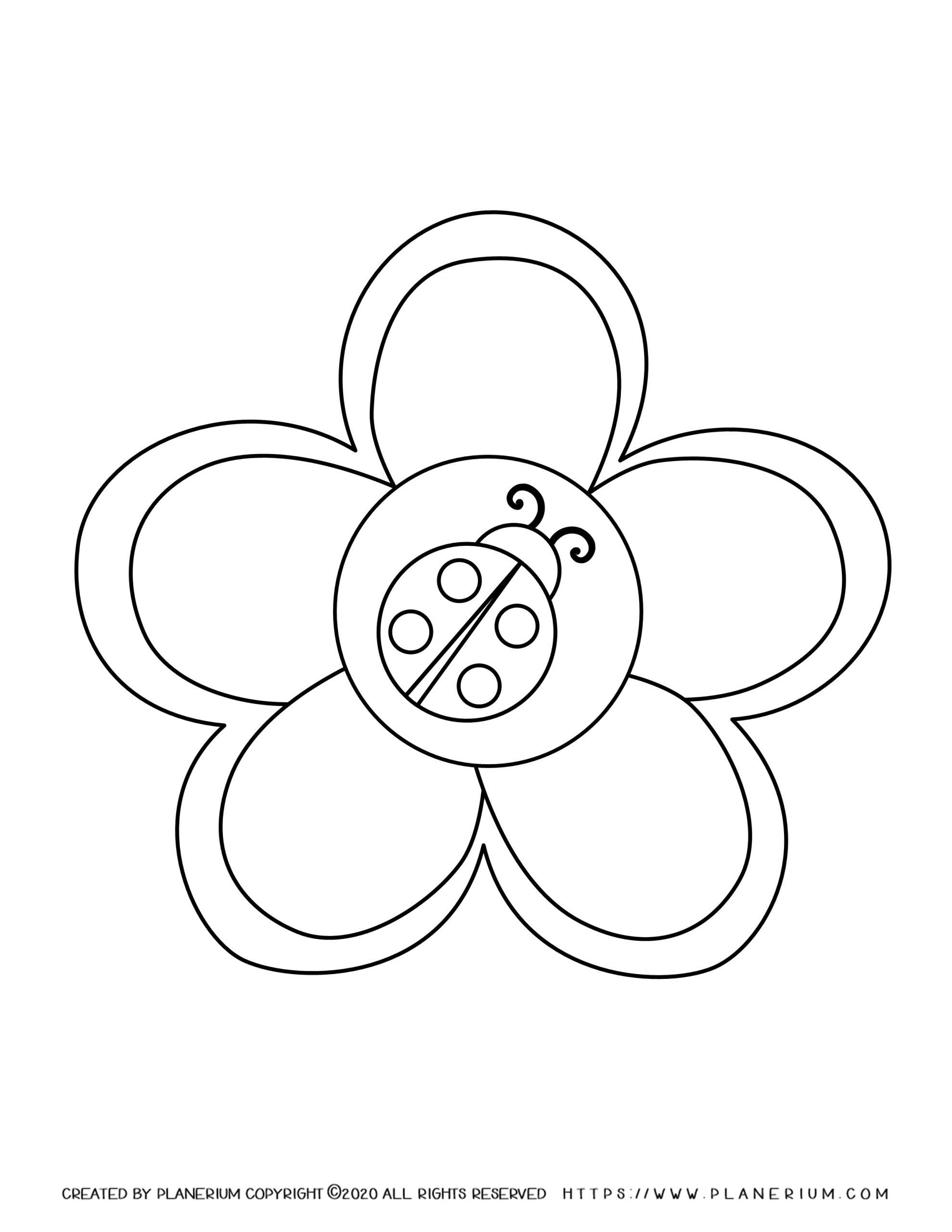 Spring coloring page