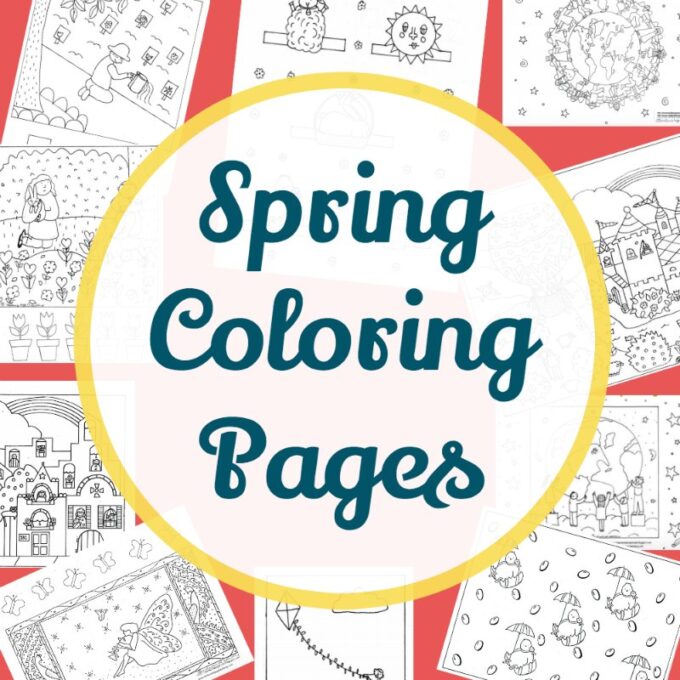 The best spring coloring pages for kids