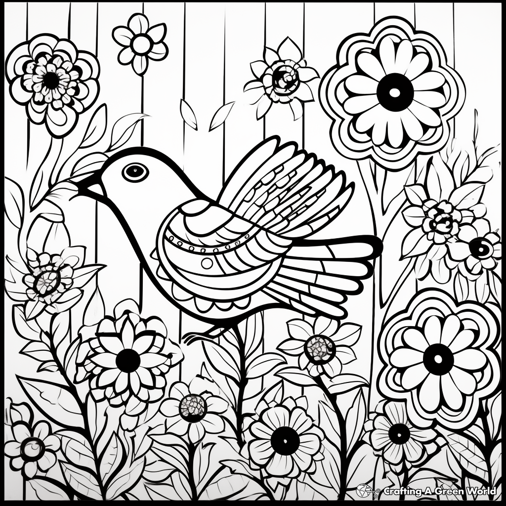 Mosiac coloring pages