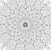 Mosaic coloring pages free coloring pages