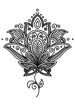 Spring art activities mosaic pattern flowers spring coloring pages zentangle